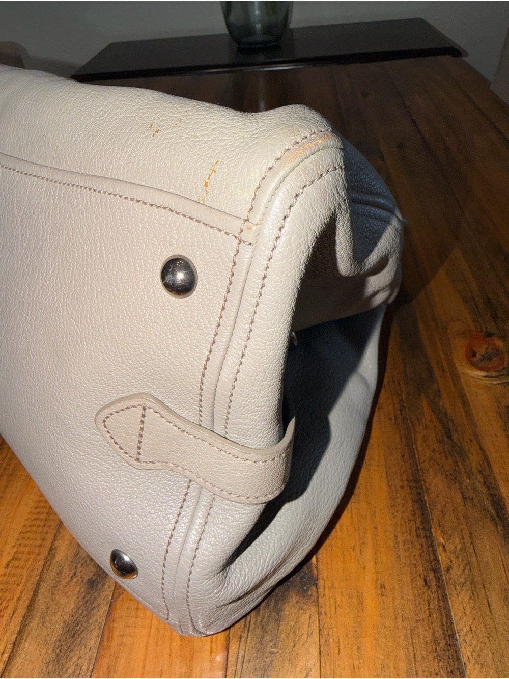MIU MIU Grey Leather Shoulder Bag - Picture 6 of 16